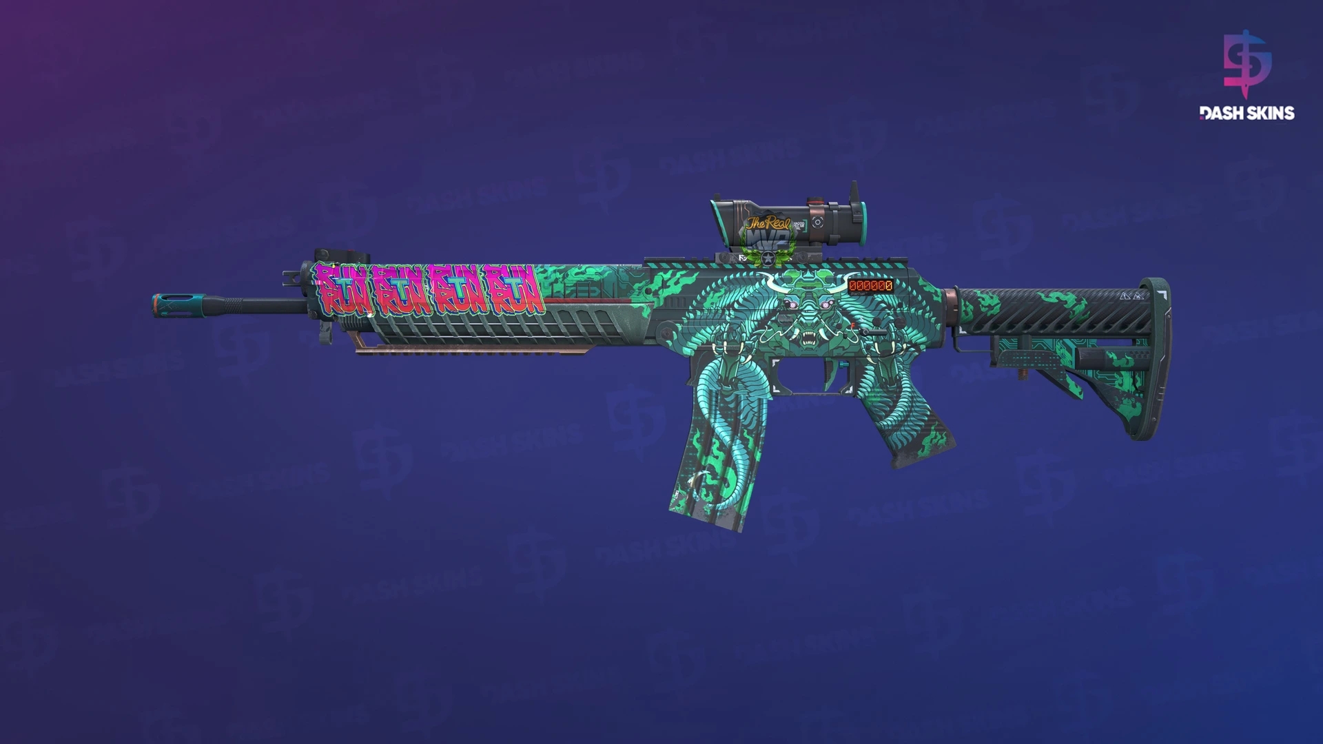 StatTrak™ SG 553 | Dragon Tech (Field-Tested) Screenshot Playside