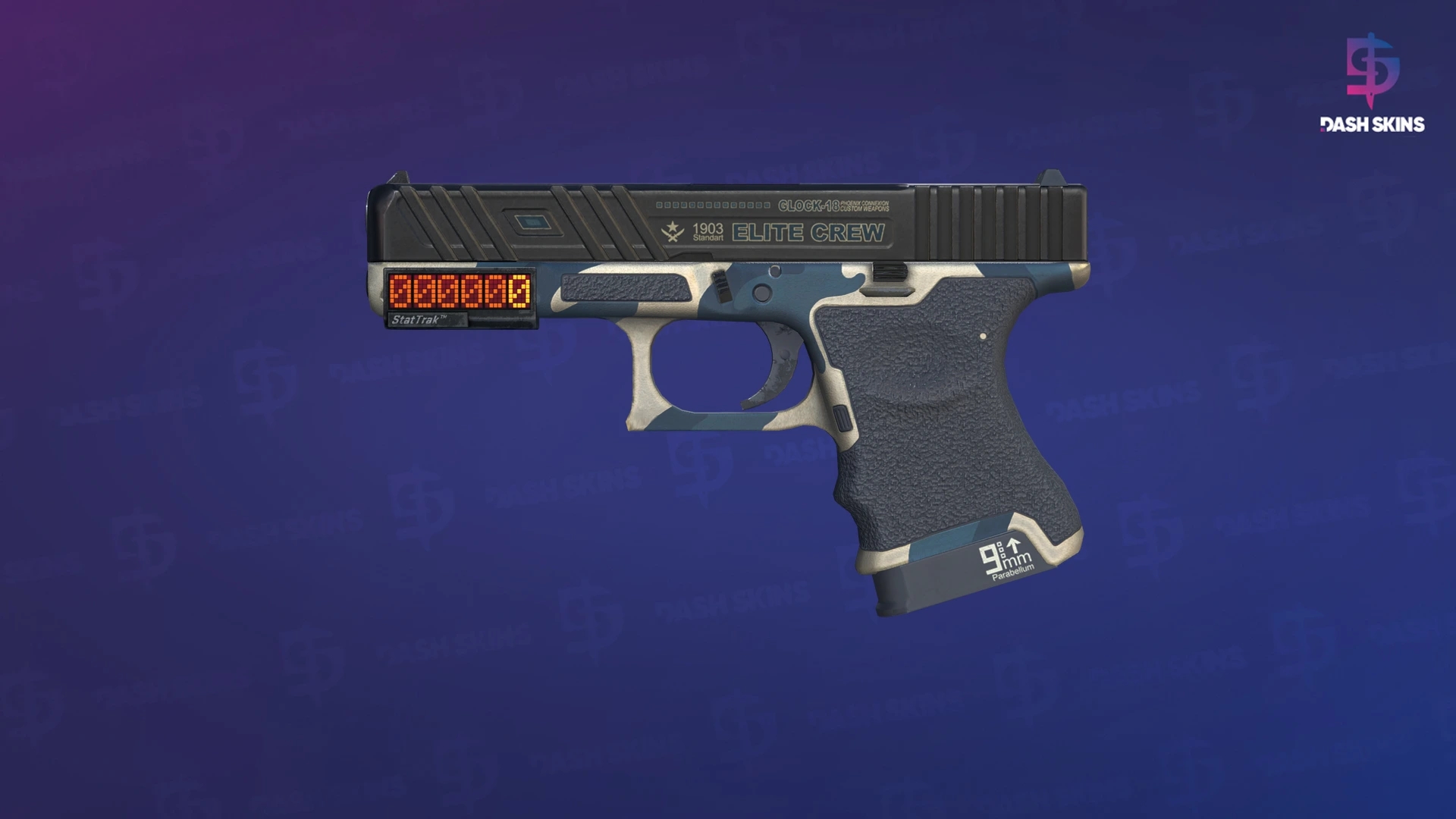 StatTrak™ Glock-18 | Winterized (Minimal Wear) Screenshot Playside