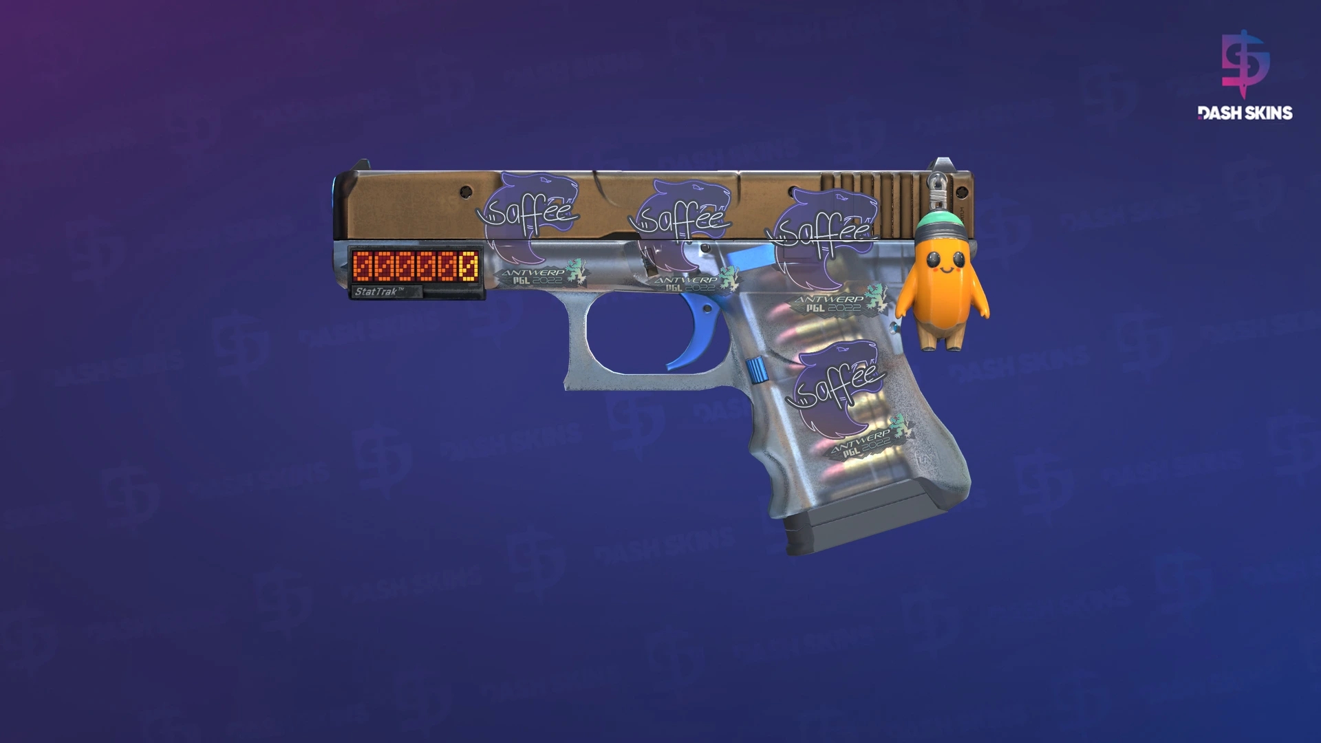 StatTrak™ Glock-18 | Clear Polymer (Minimal Wear) Screenshot Playside