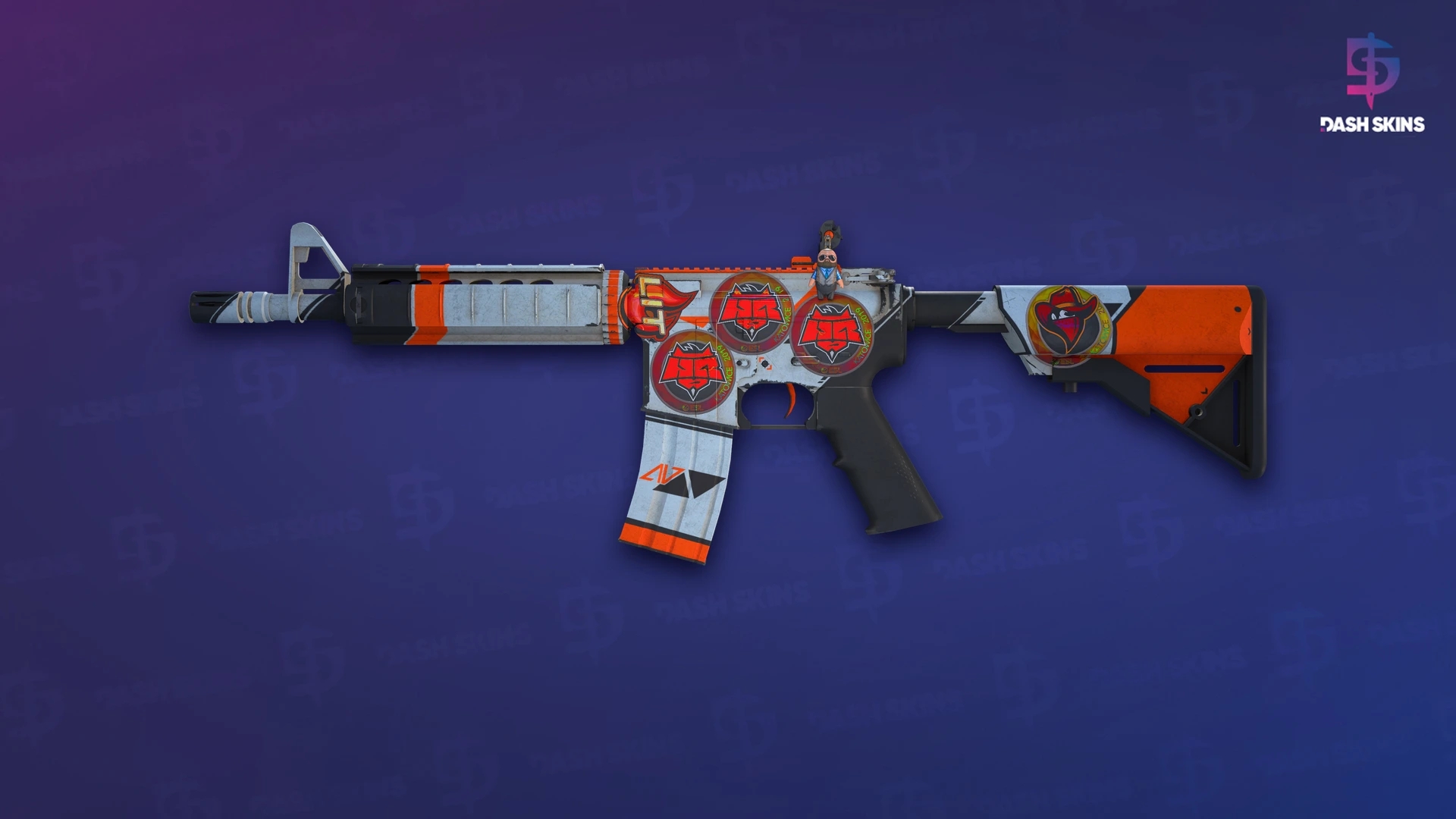 M4A4 | Asiimov (Well-Worn) Screenshot Playside