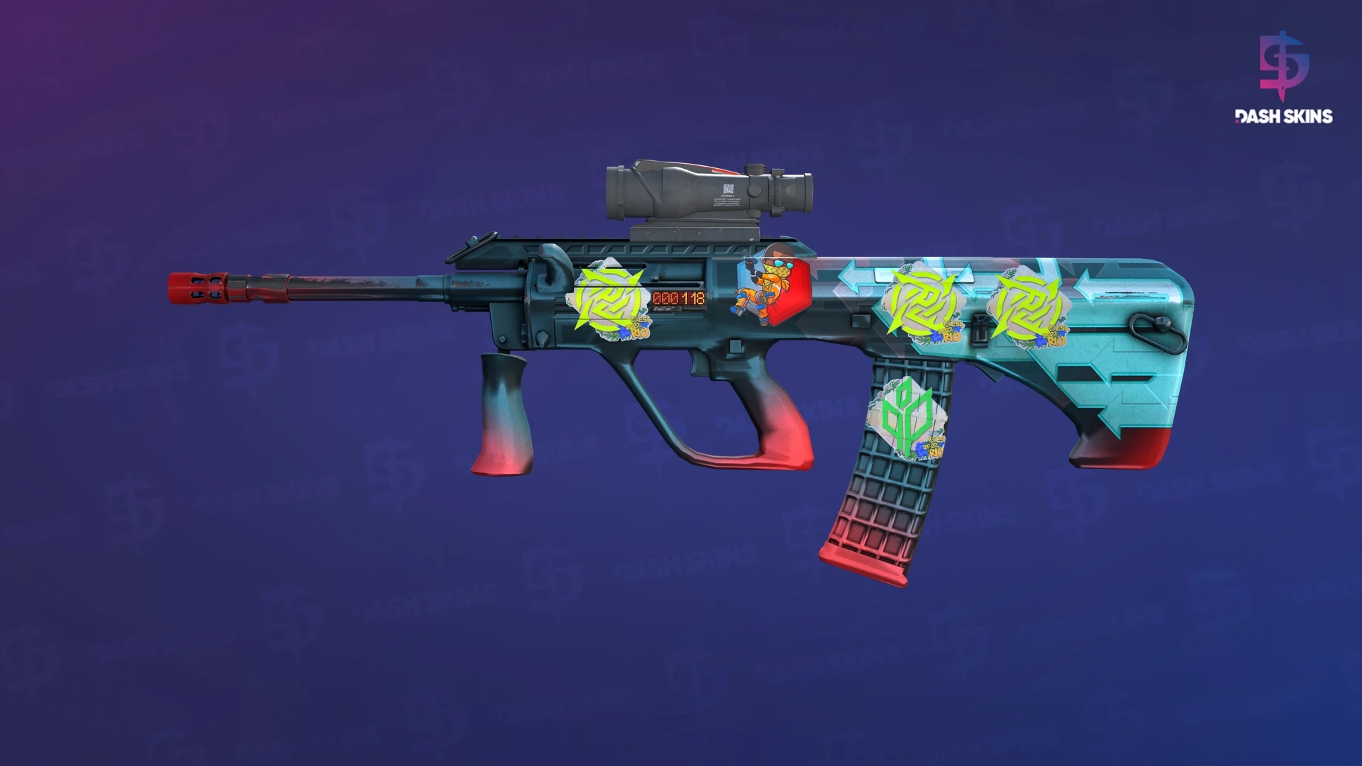 StatTrak™ AUG | Momentum (Field-Tested) Screenshot Playside