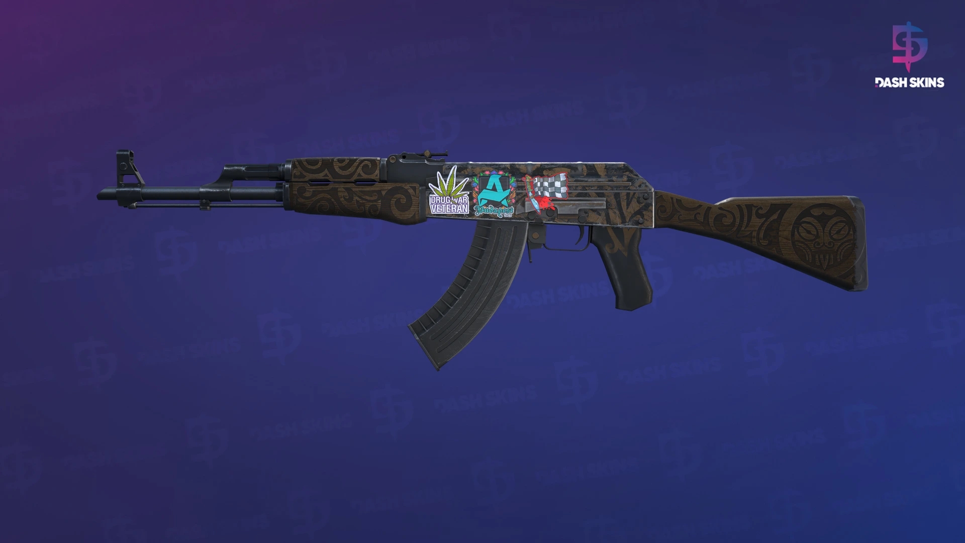 AK-47 | Uncharted (Battle-Scarred) Screenshot Playside