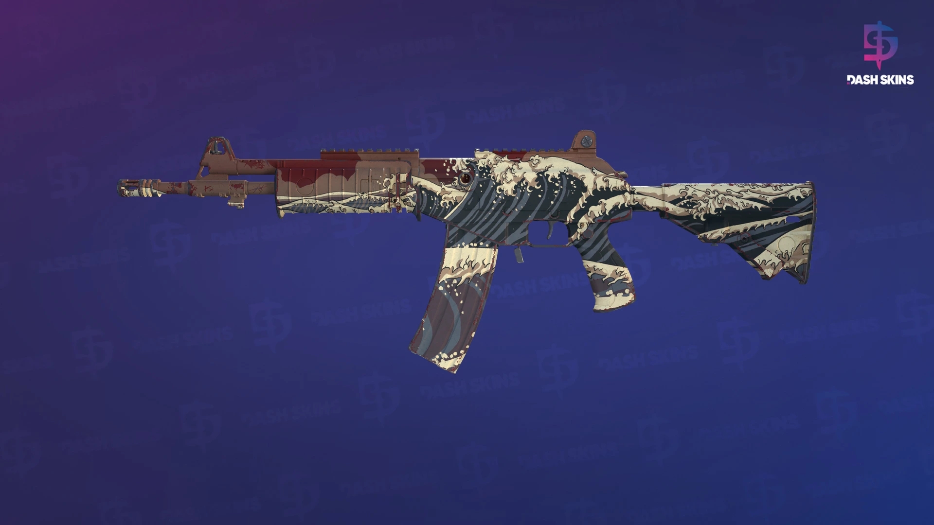 Galil AR | Crimson Tsunami (Minimal Wear) Screenshot Playside