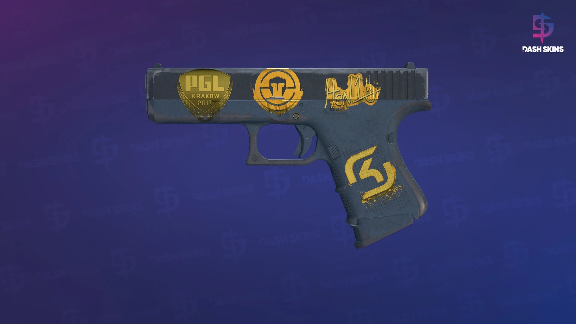 Souvenir Glock-18 | Night (Battle-Scarred) Screenshot Playside