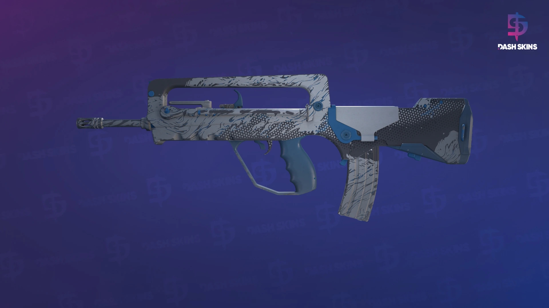 FAMAS | Halftone Wash (Factory New) Screenshot Playside