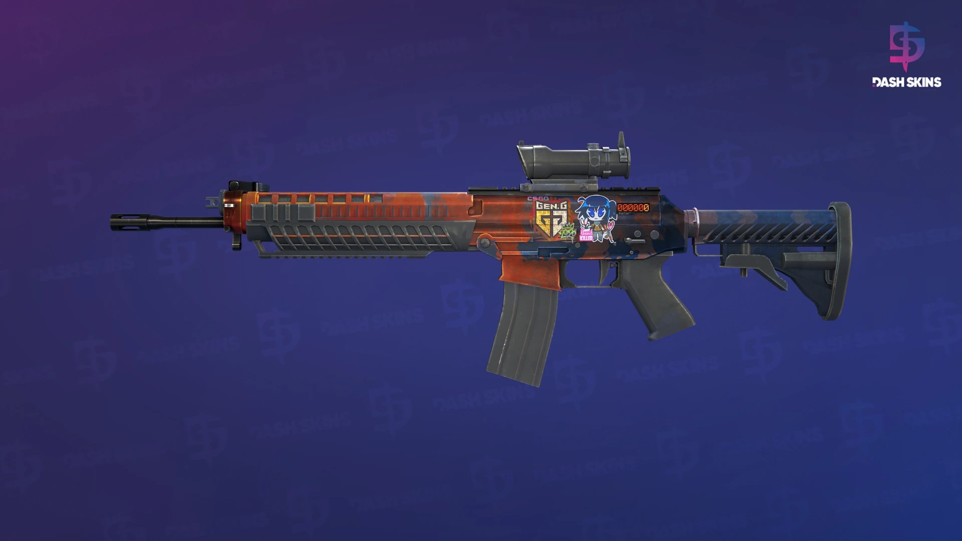 StatTrak™ SG 553 | Danger Close (Minimal Wear) Screenshot Playside