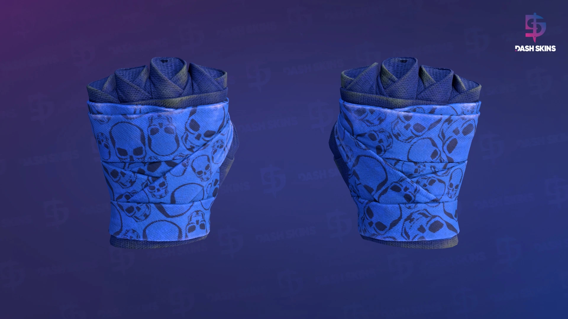★ Hand Wraps | Cobalt Skulls (Field-Tested) Screenshot Playside