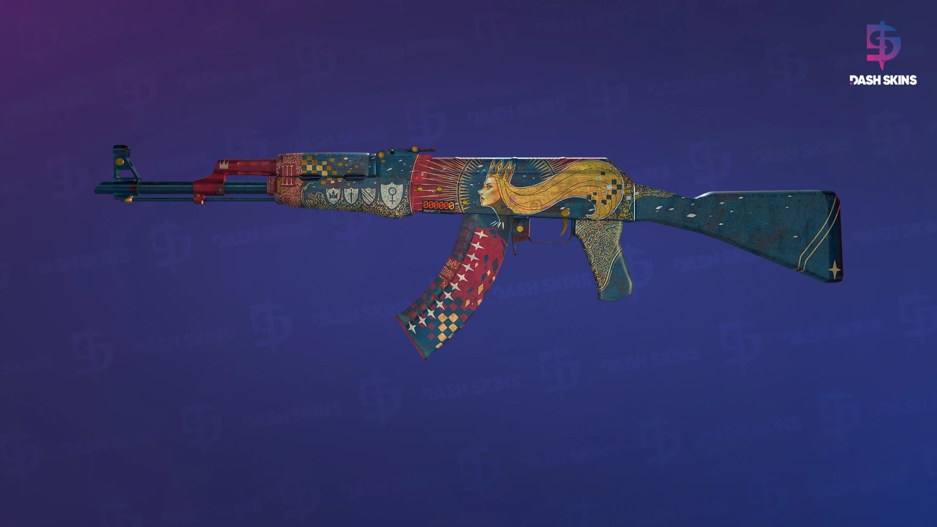 StatTrak™ AK-47 | The Empress (Battle-Scarred) Screenshot Playside