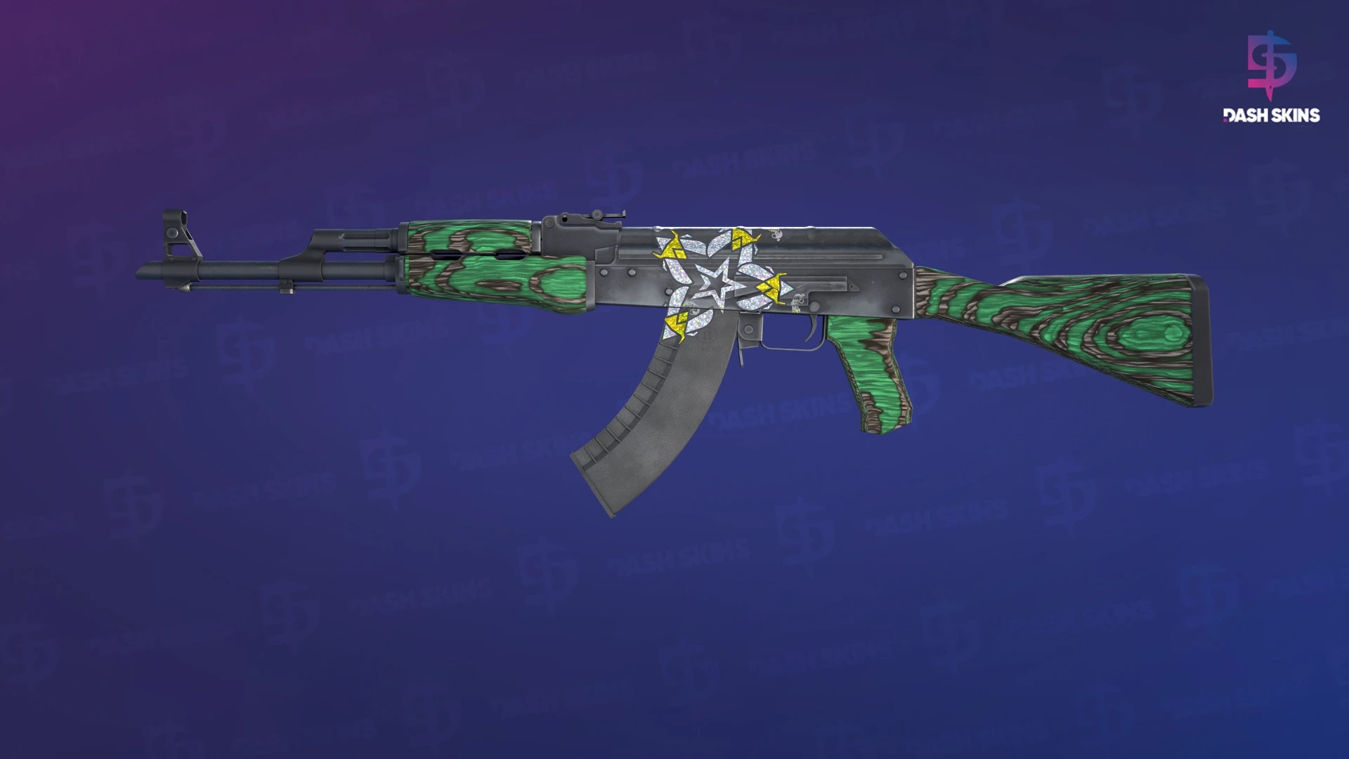 Souvenir AK-47 | Green Laminate (Minimal Wear) Screenshot Playside