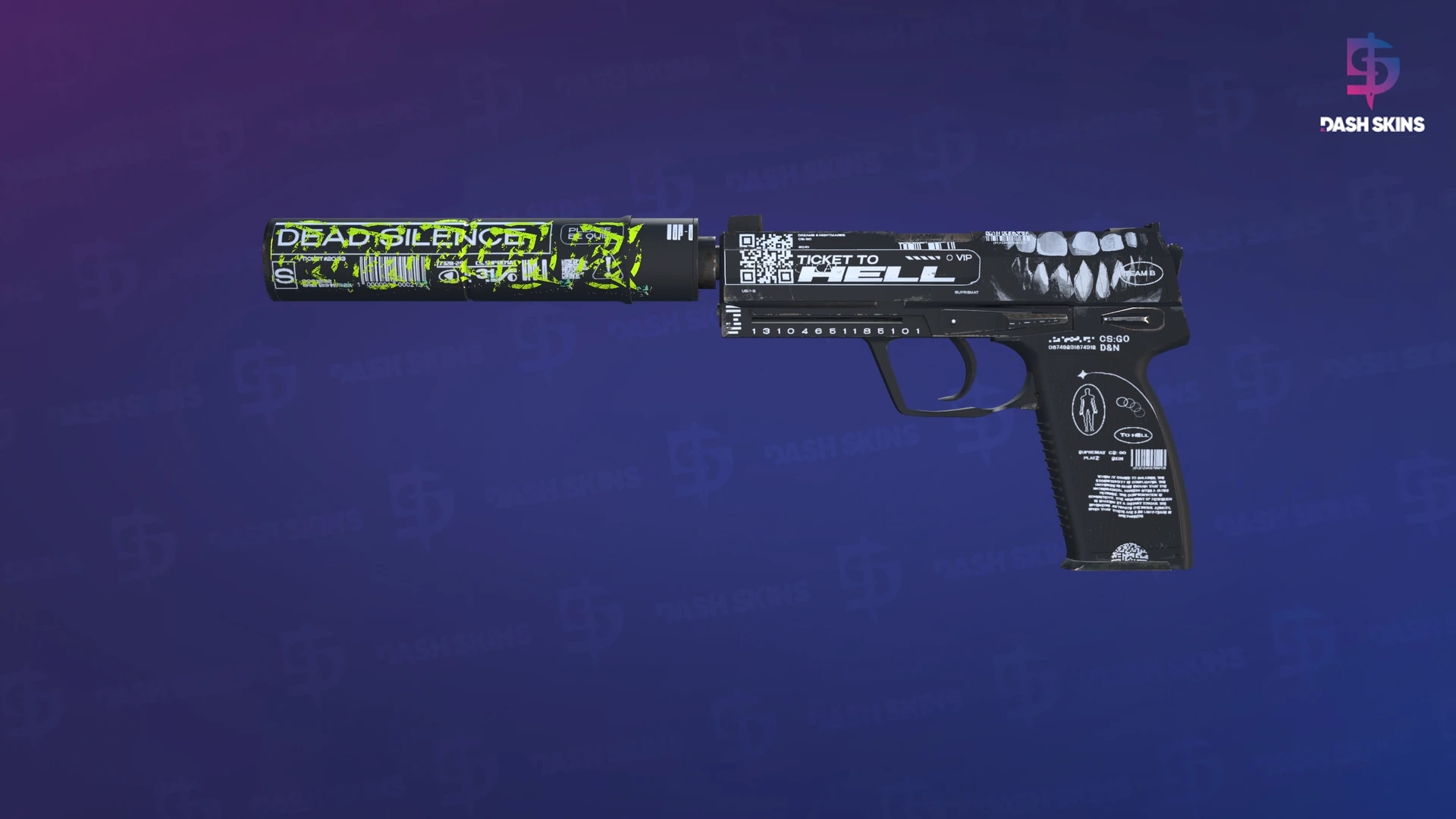 USP-S | Ticket to Hell (Minimal Wear) Screenshot Playside