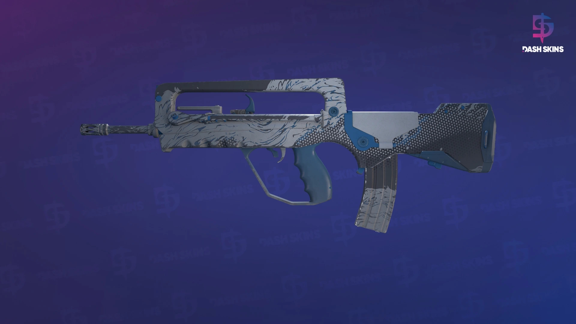 FAMAS | Halftone Wash (Minimal Wear) Screenshot Playside