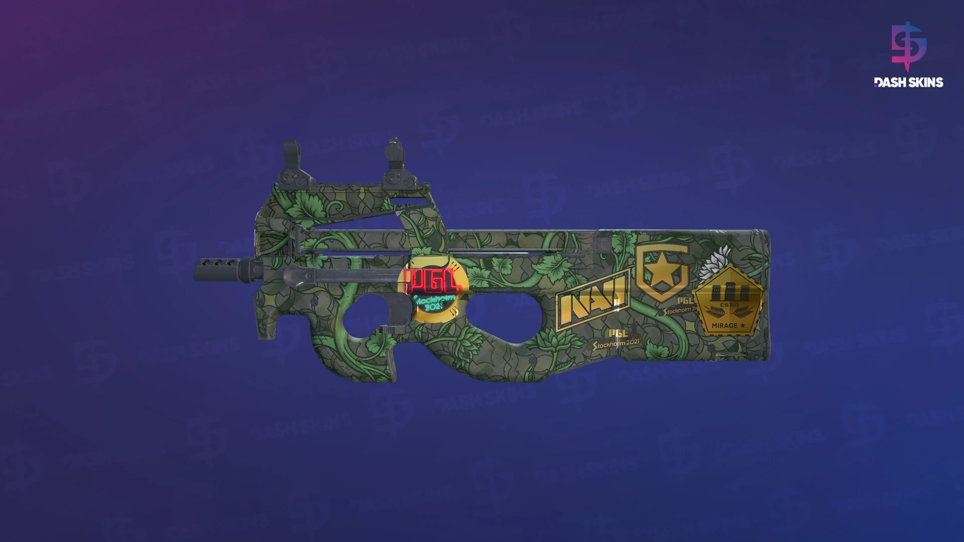 Souvenir P90 | Verdant Growth (Minimal Wear) Screenshot Playside