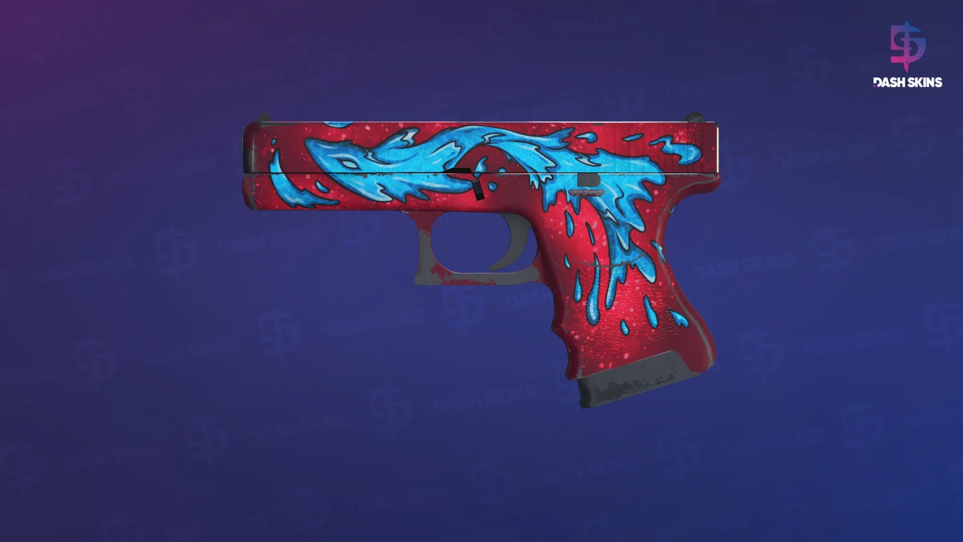 Glock-18 | Water Elemental (Field-Tested) Screenshot Playside