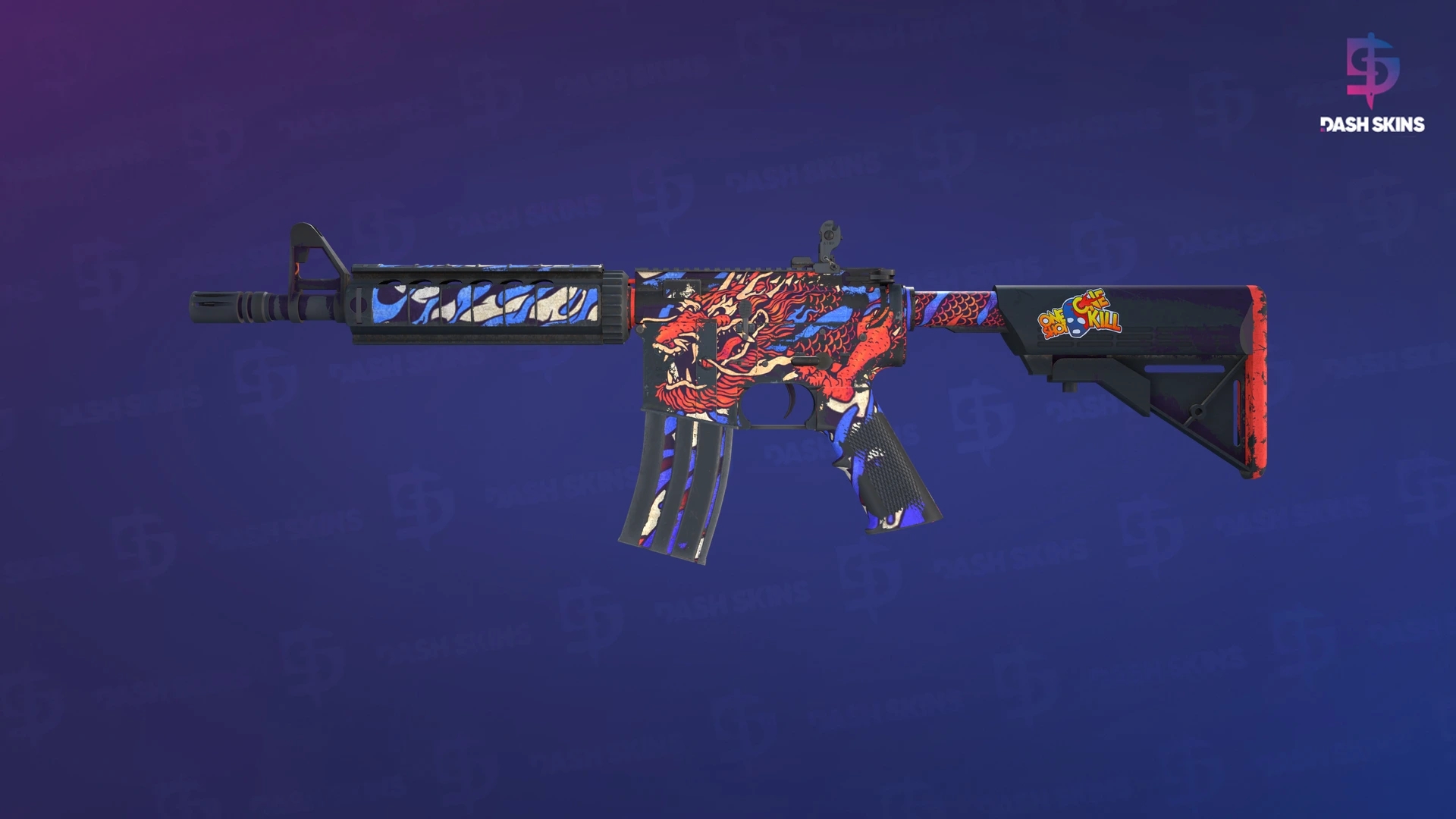 M4A4 | 龍王 (Dragon King) (Battle-Scarred) Screenshot Playside