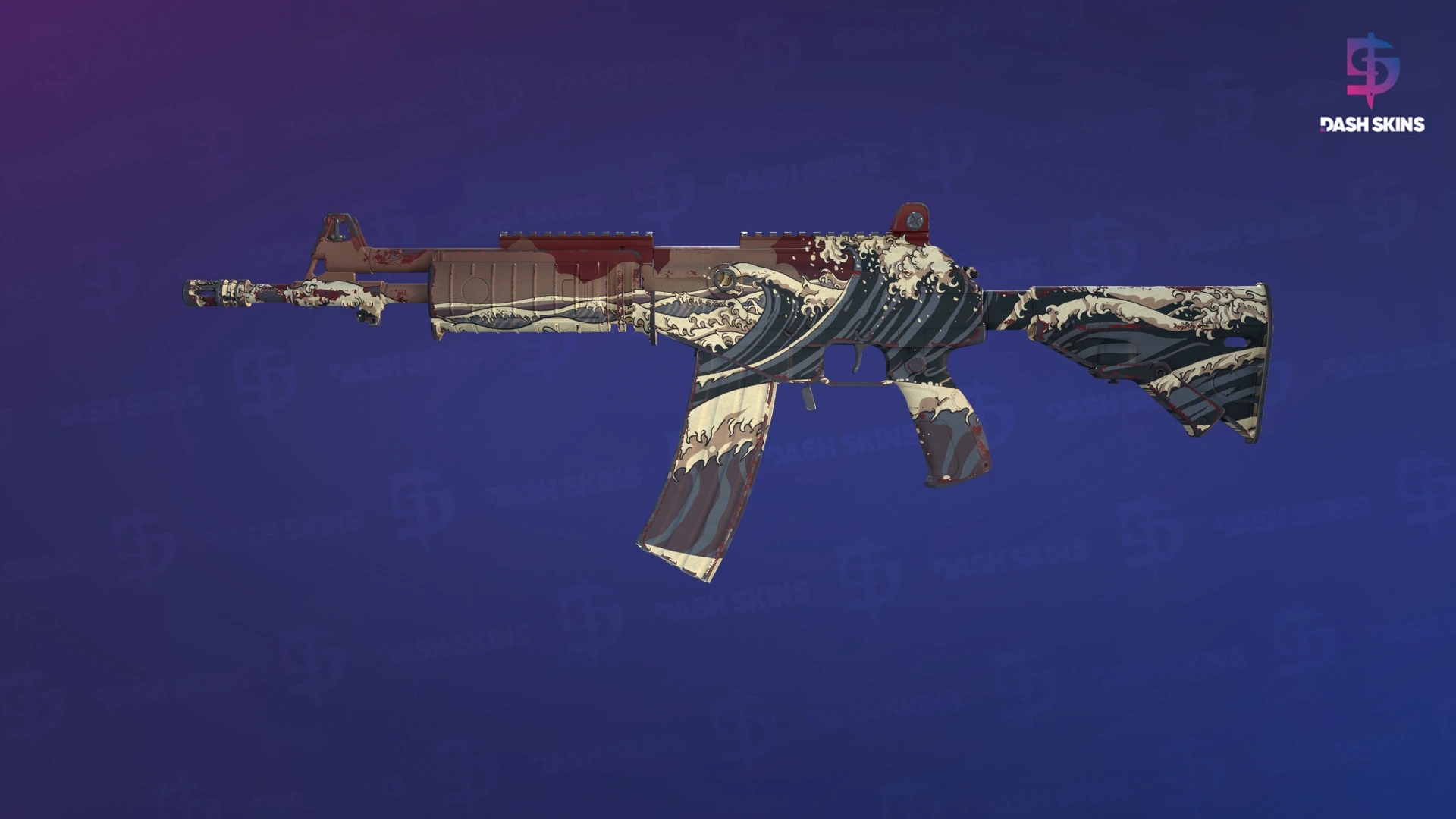 Galil AR | Crimson Tsunami (Minimal Wear) Screenshot Playside
