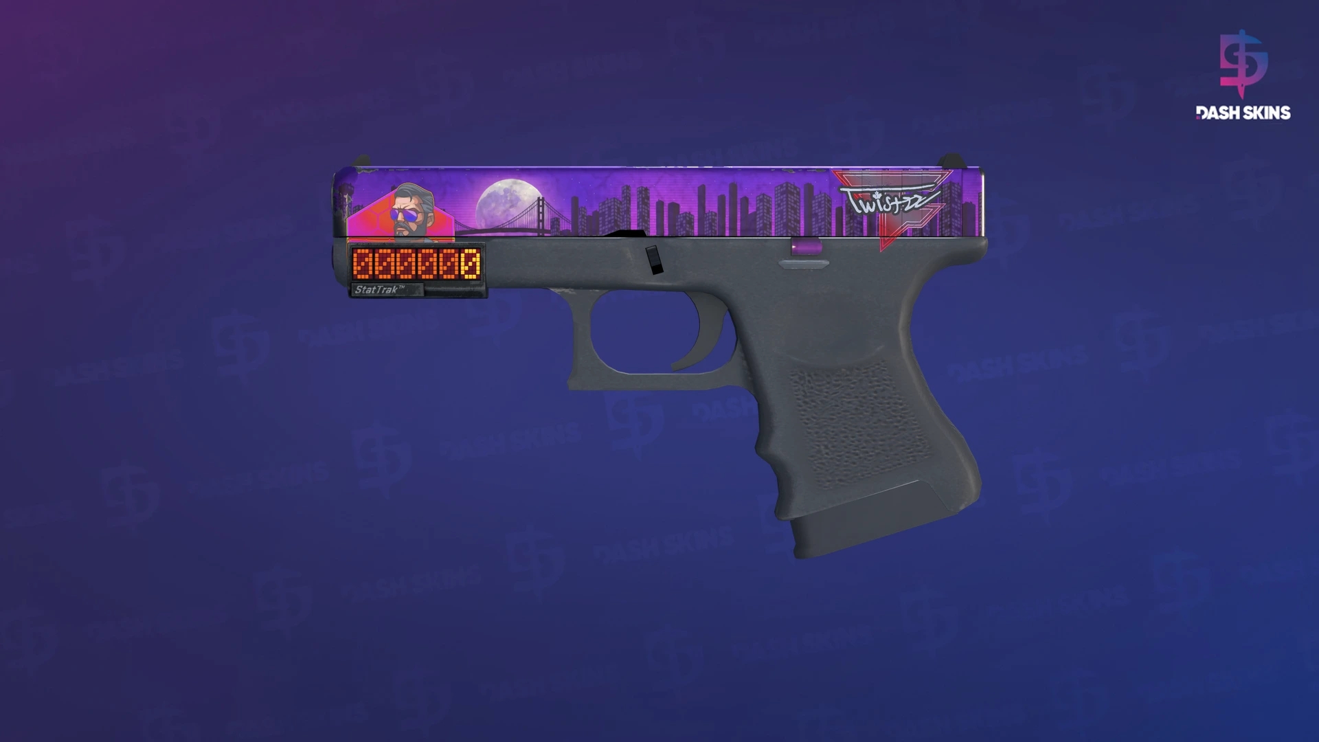 StatTrak™ Glock-18 | Moonrise (Field-Tested) Screenshot Playside