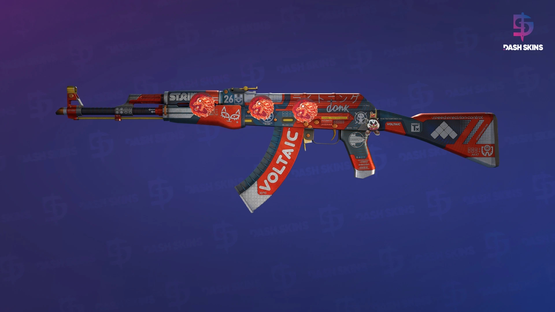 AK-47 | Bloodsport (Well-Worn) Screenshot Playside