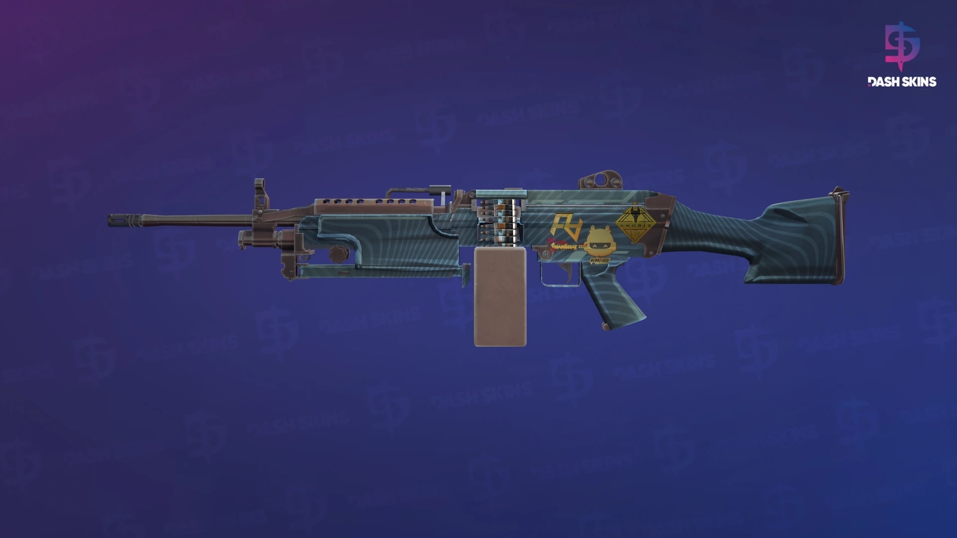 Souvenir M249 | Submerged (Minimal Wear) Screenshot Playside