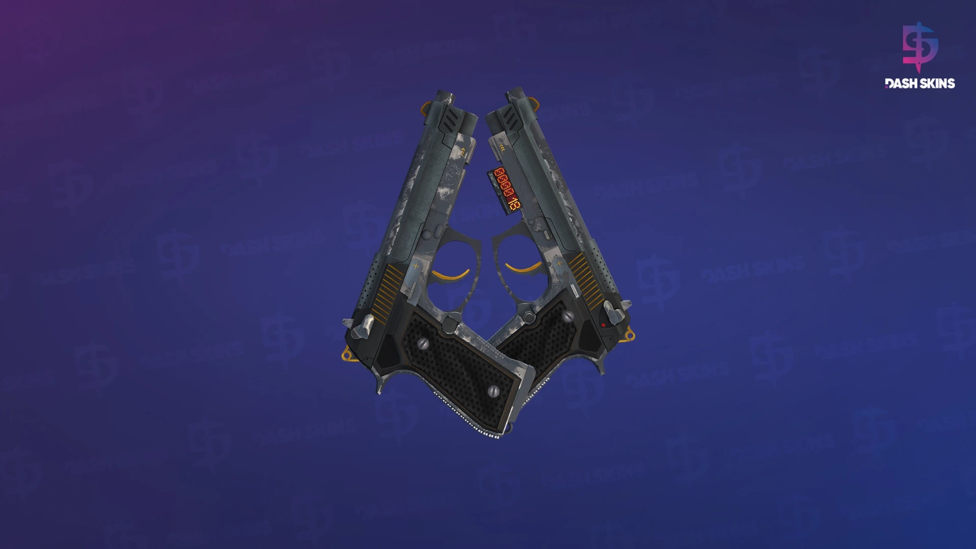 StatTrak™ Dual Berettas | Ventilators (Well-Worn) Screenshot Playside