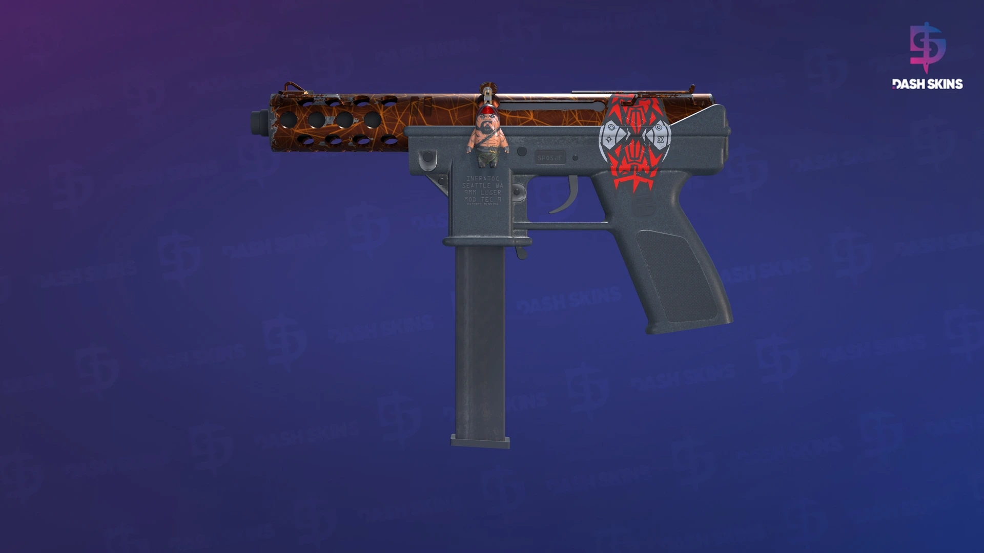 Tec-9 | Red Quartz (Minimal Wear) Screenshot Playside