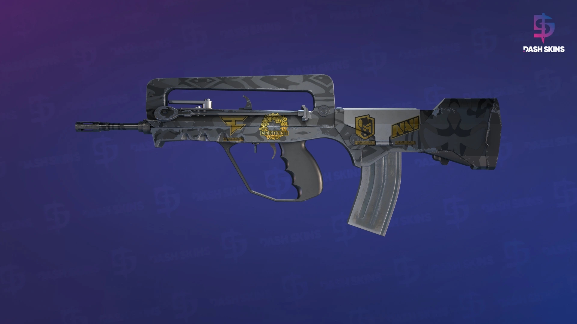 Souvenir FAMAS | Dark Water (Minimal Wear) Screenshot Playside