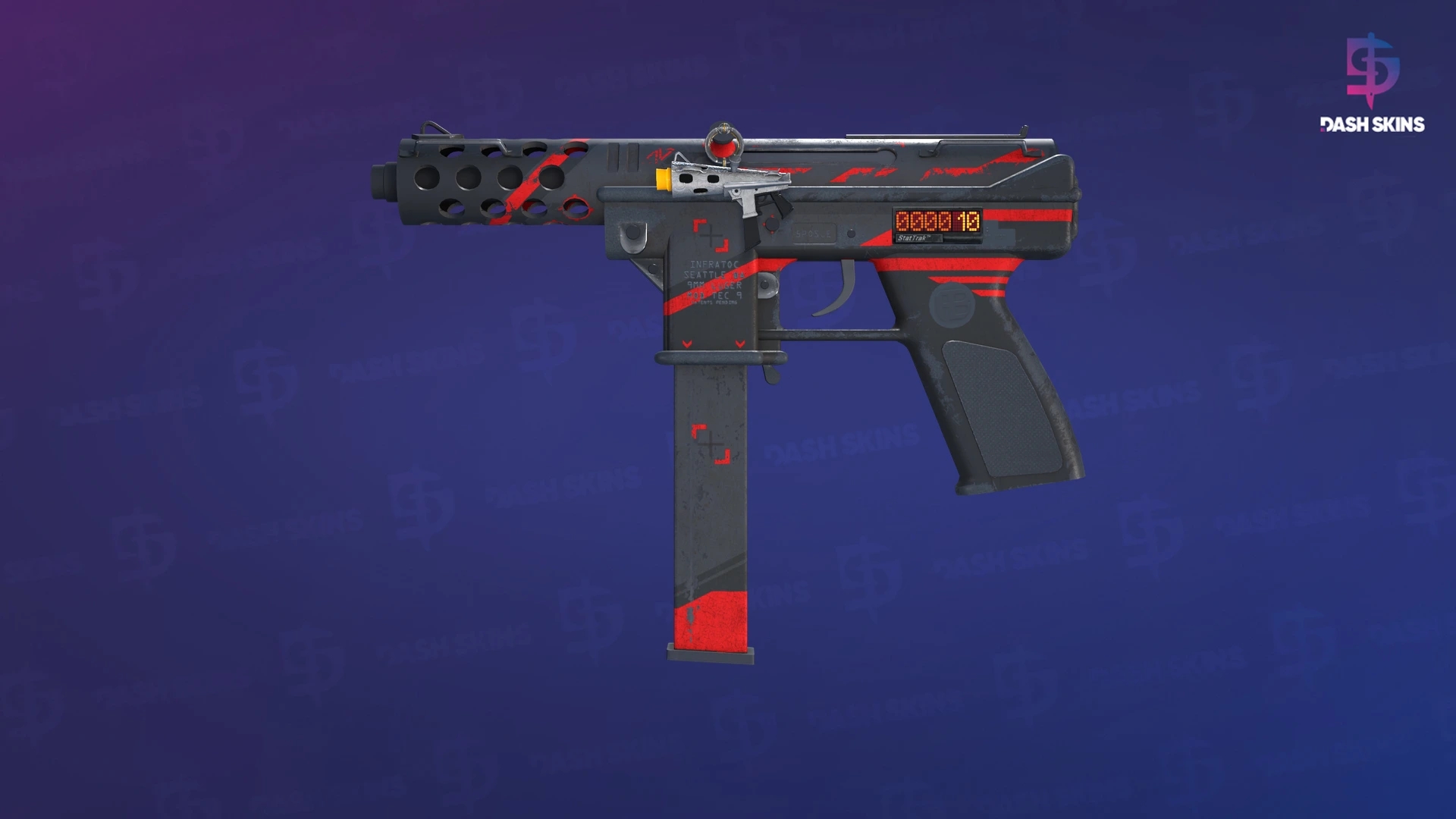 StatTrak™ Tec-9 | Isaac (Battle-Scarred) Screenshot Playside