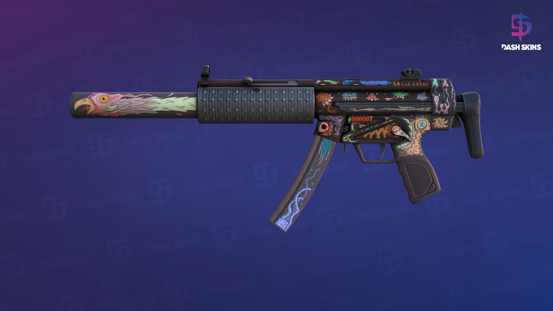StatTrak™ MP5-SD | Necro Jr. (Minimal Wear) Screenshot Playside
