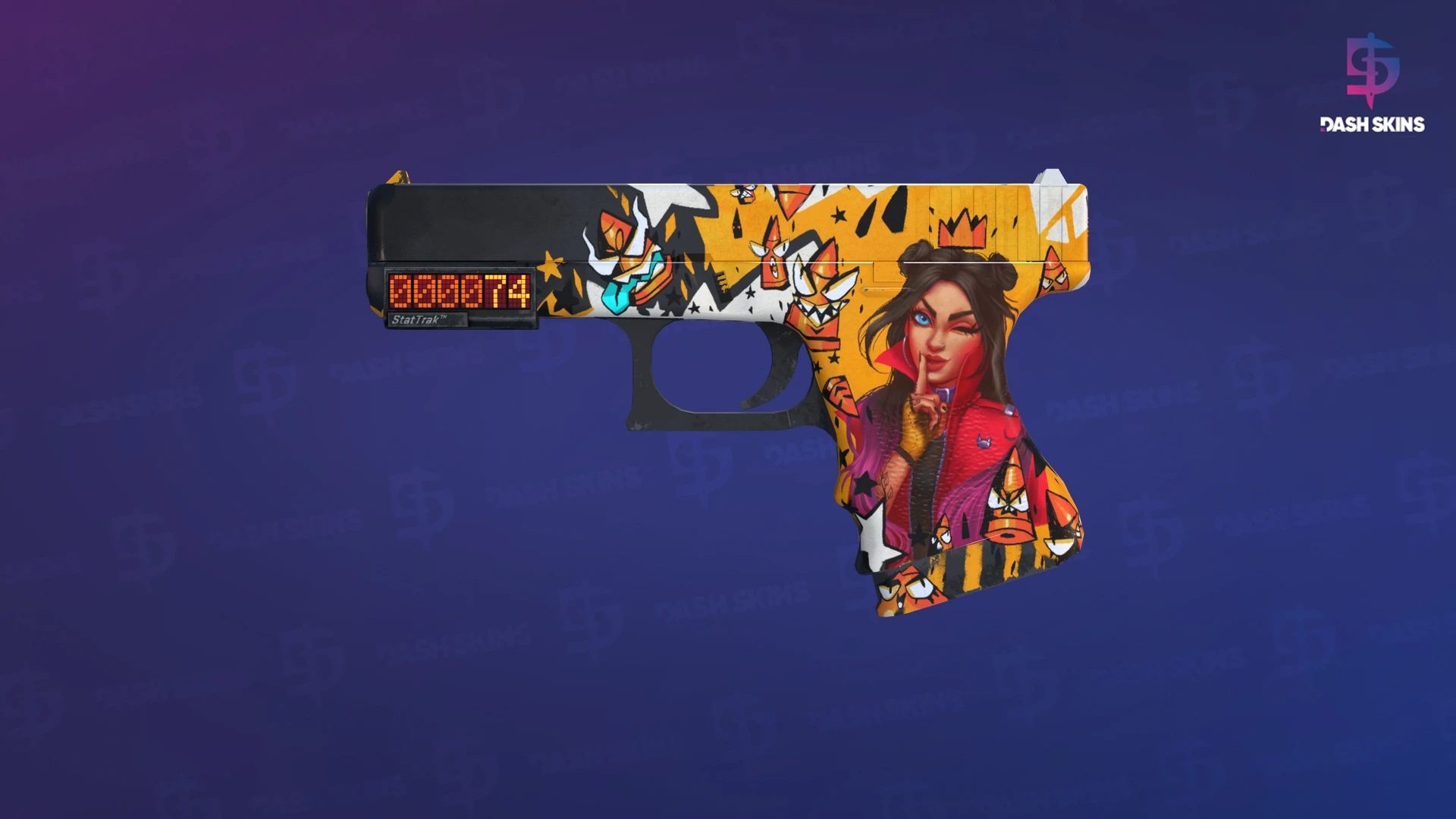 StatTrak™ Glock-18 | Bullet Queen (Minimal Wear) Screenshot Playside
