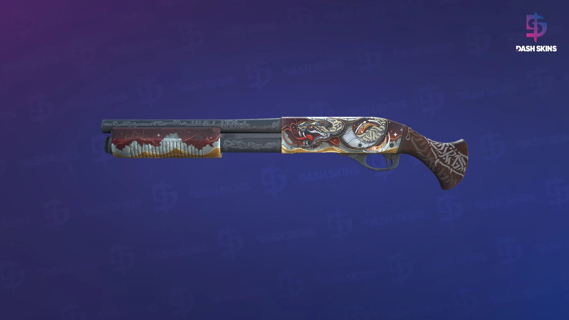 Sawed-Off | Lunar Wyrm (Field-Tested) Screenshot Playside