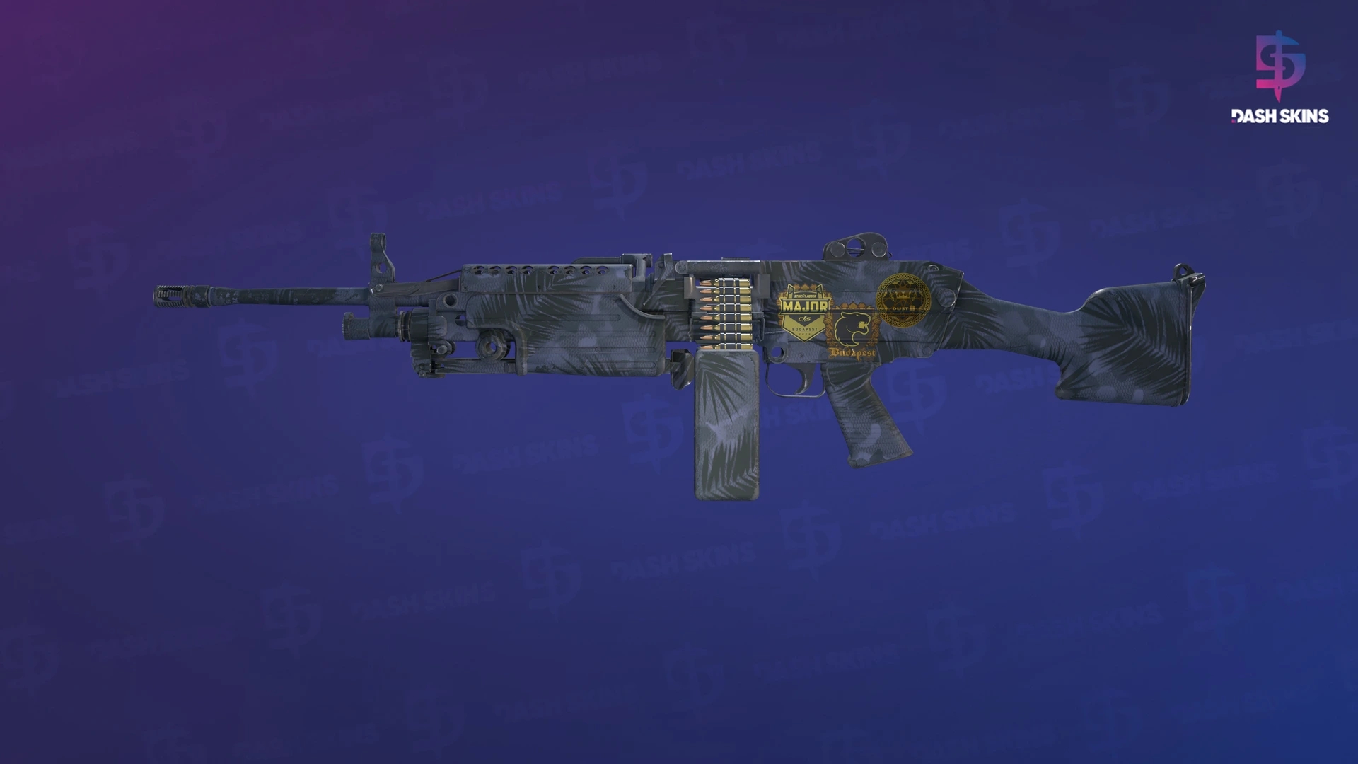 Souvenir M249 | Midnight Palm (Field-Tested) Screenshot Playside