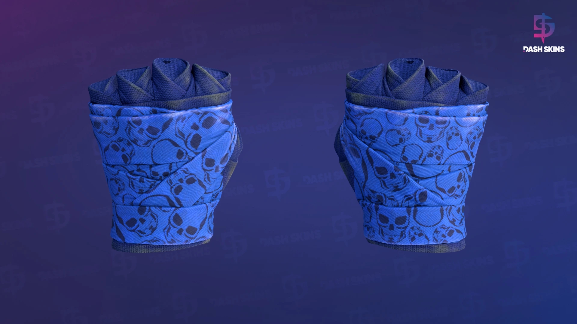 ★ Hand Wraps | Cobalt Skulls (Field-Tested) Screenshot Playside